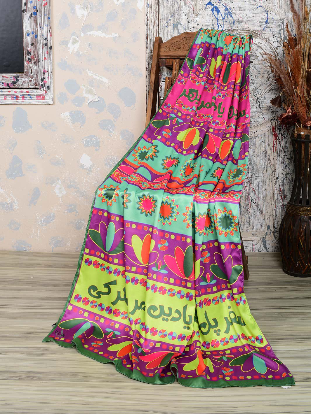 Truck Art Silk Dupatta
