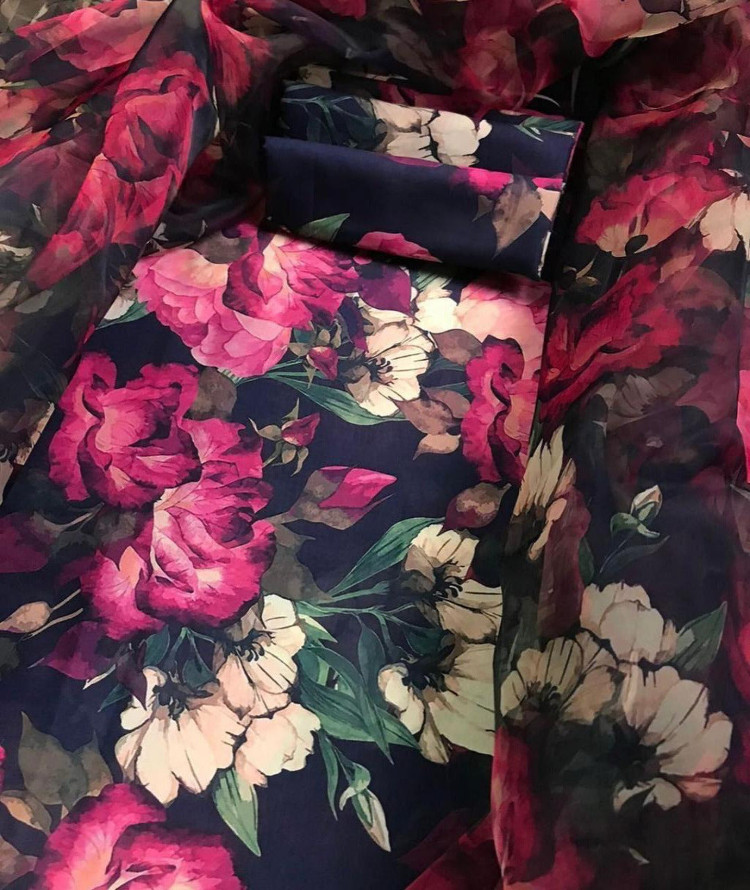 Swiss Lawn 3PC (Blue Floral)