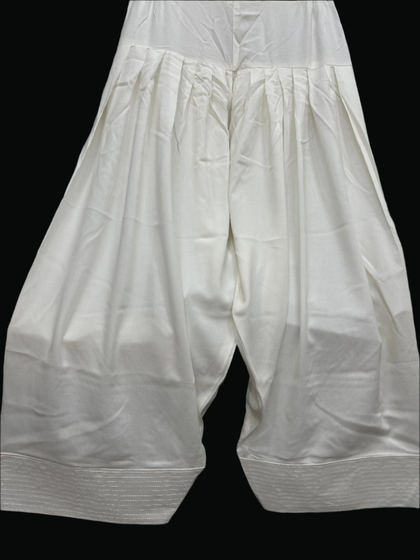 Farshi Shalwar-Linen (White)