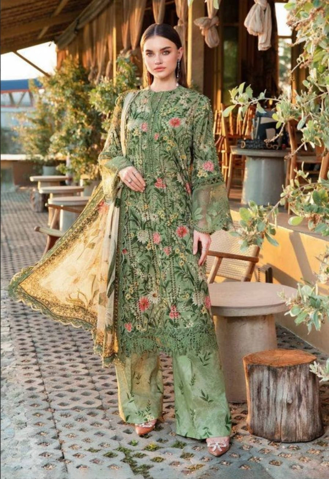 3 Piece Stitched Lawn Pret Collection