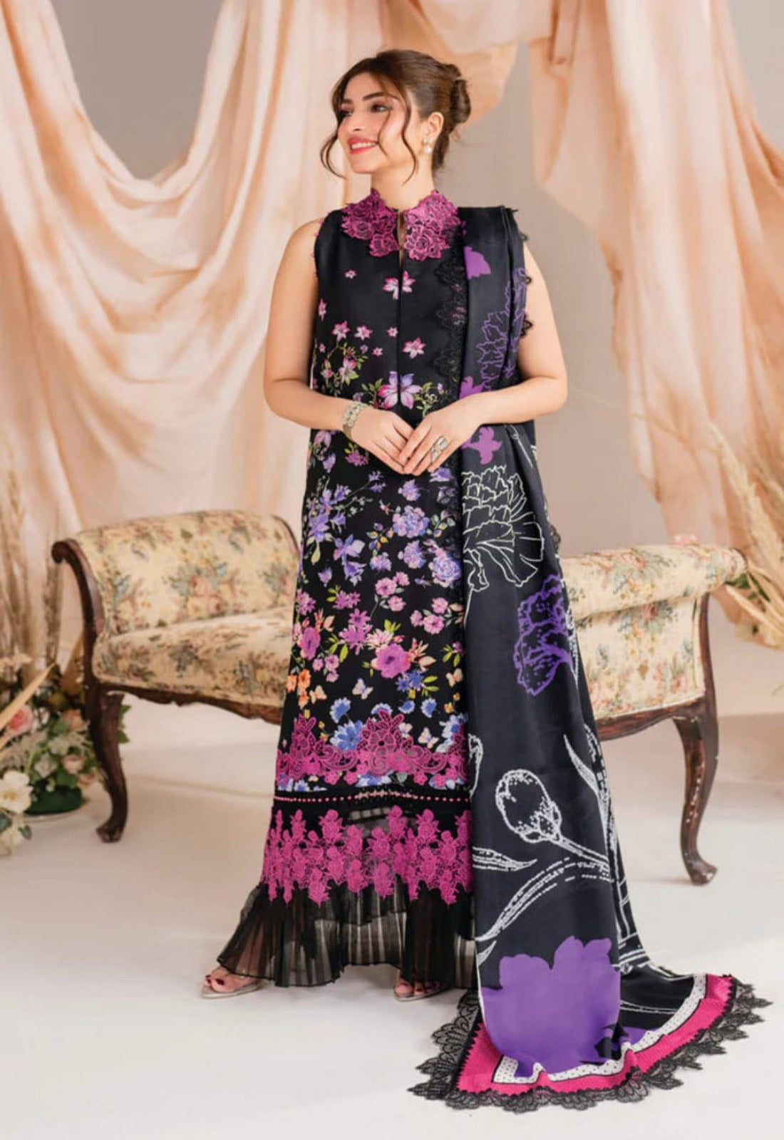 3 Piece Stitched Lawn Pret Collection