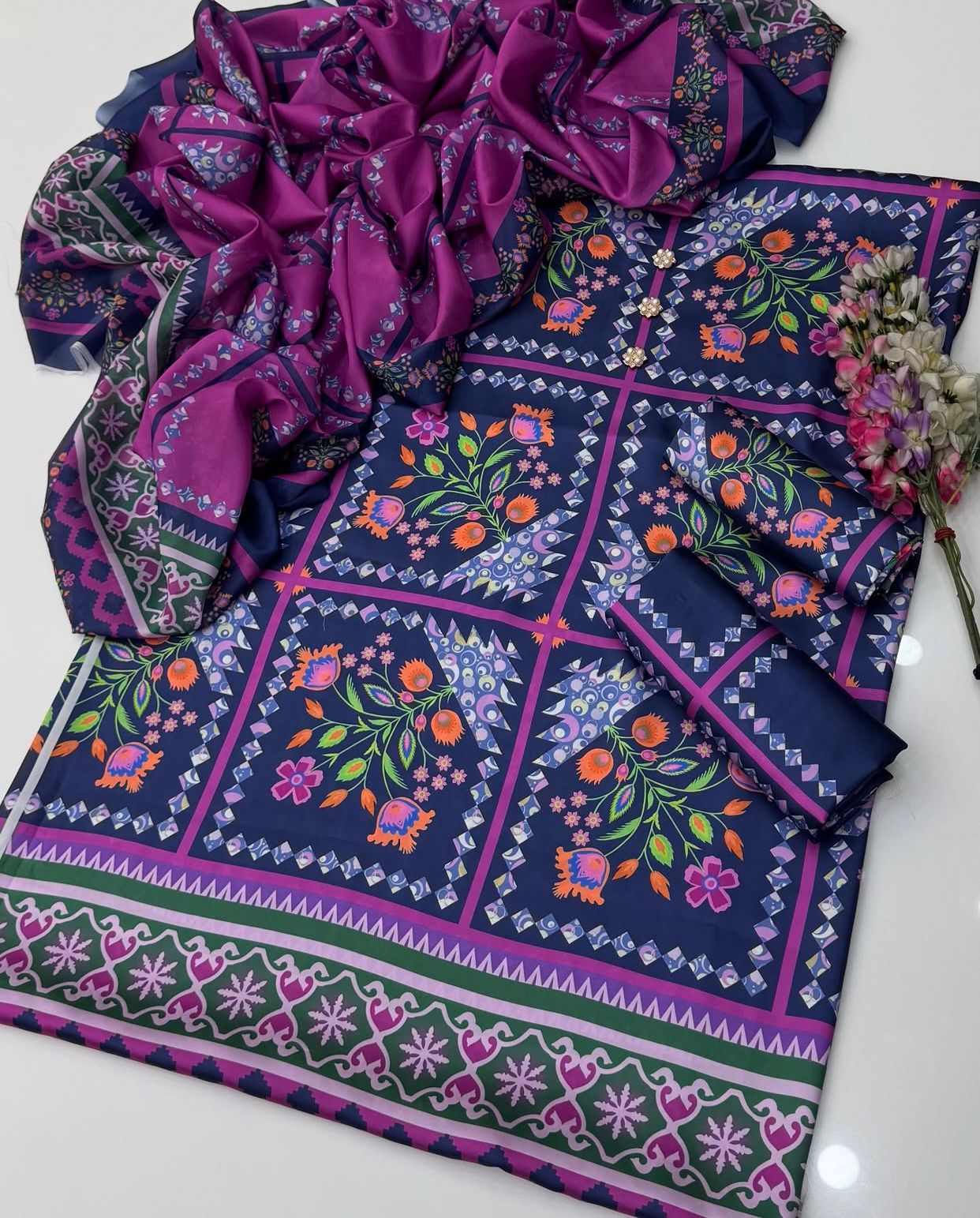 3pc Shamose Silk
