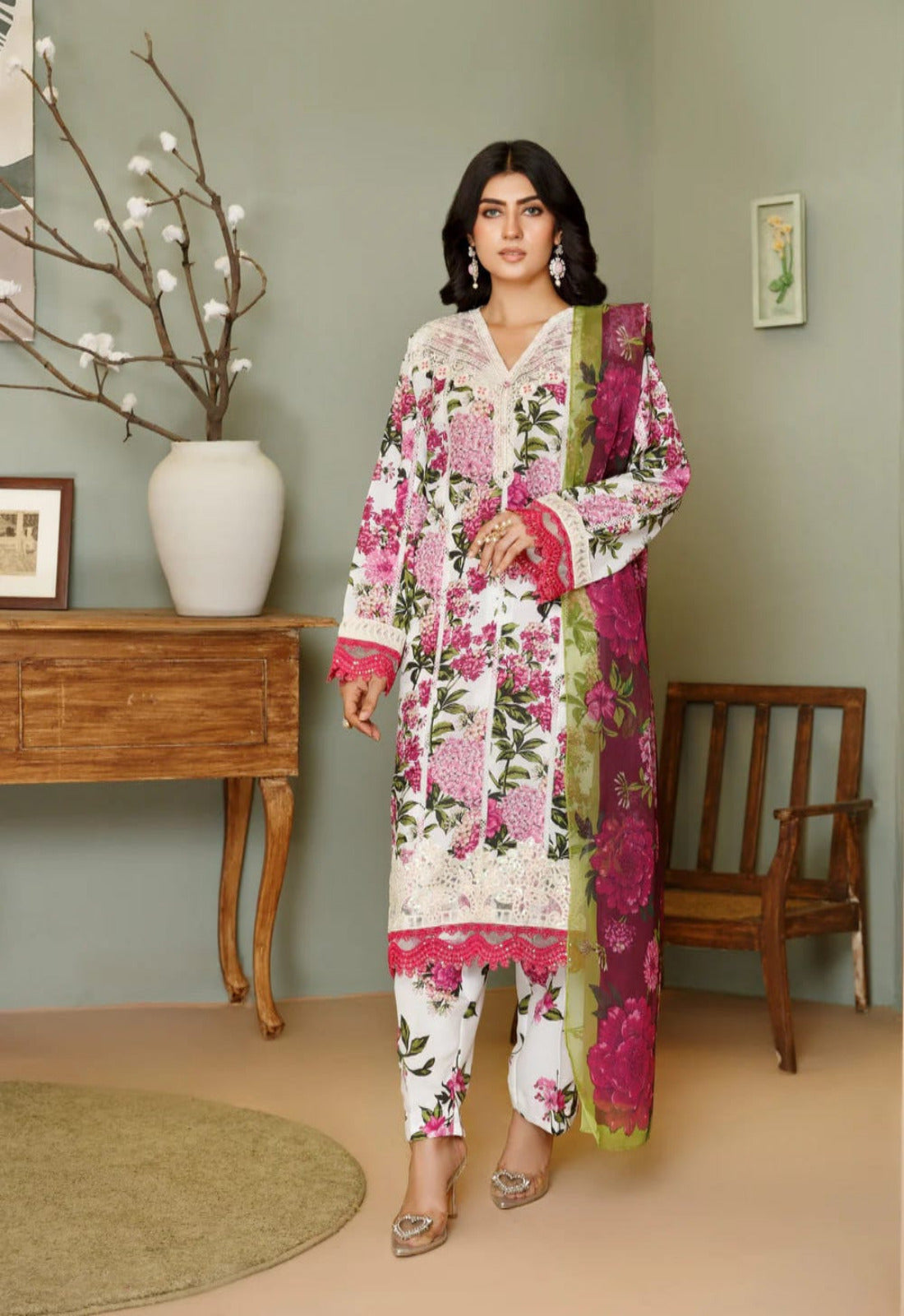 3 Piece Stitched Lawn Pret Collection