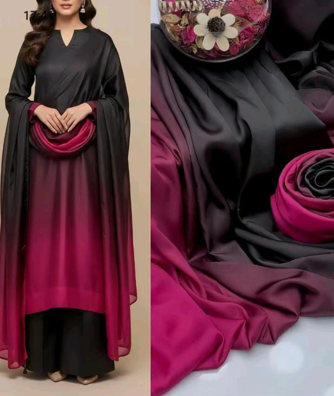3pc Shamose Silk
