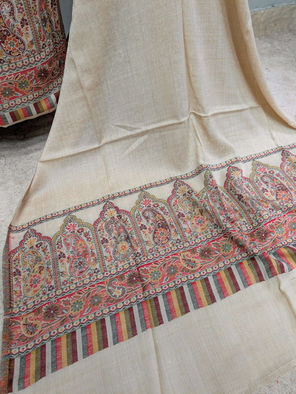 3PC Pashmina Kaani Unstitched Suit