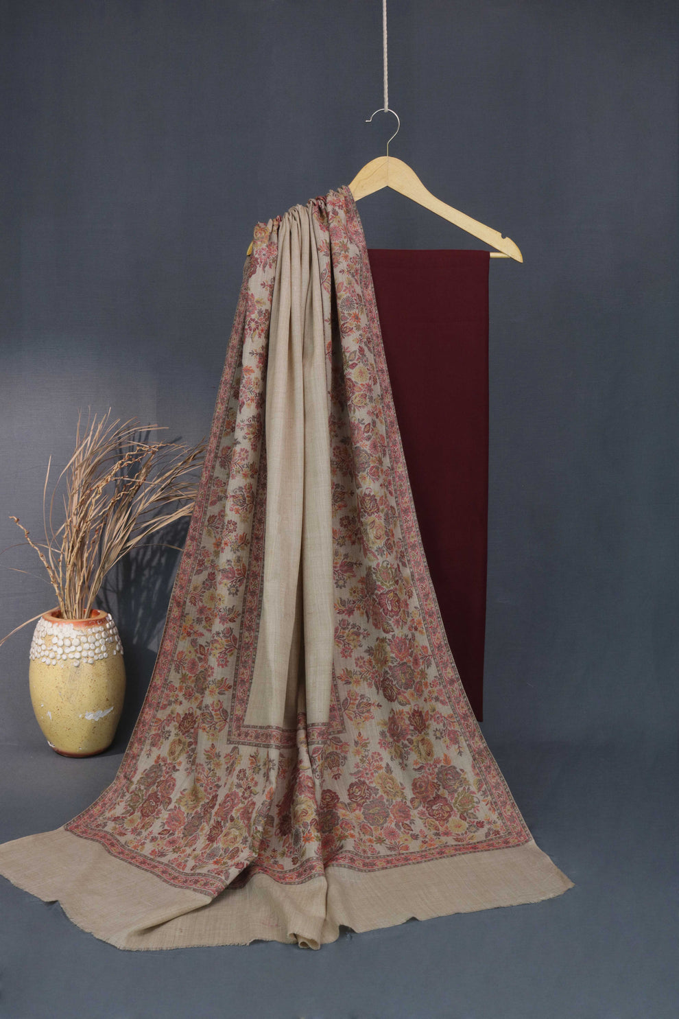 Pashmina Kaani border Shawl