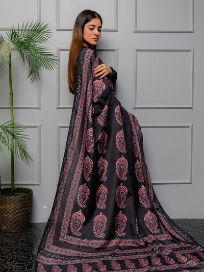 Ajrak batik odhni(rose n gold)
