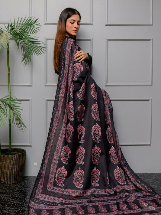 Ajrak batik odhni(rose n gold)