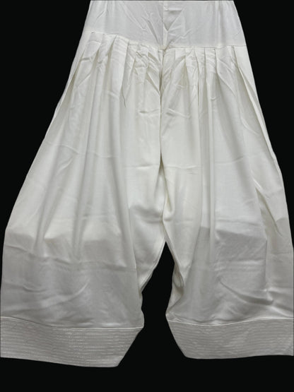 Farshi Shalwar-Linen (White)