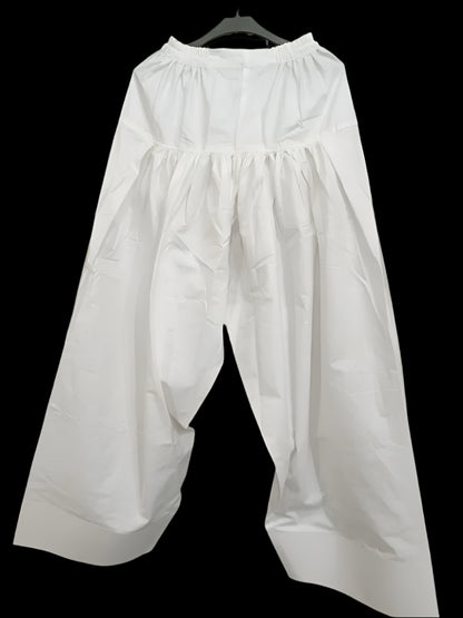 Farshi shalwar Cotton  (White)