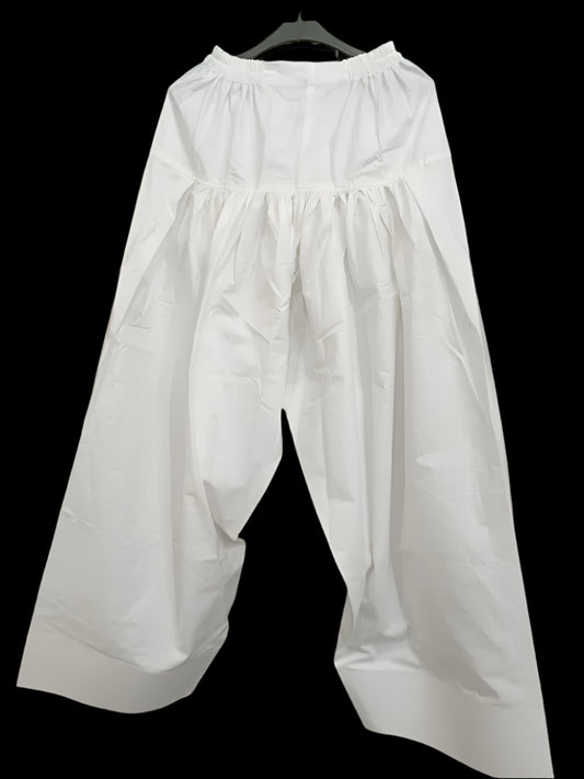 Farshi shalwar Cotton  (White)