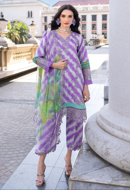 3 Piece Stitched Lawn Pret Collection