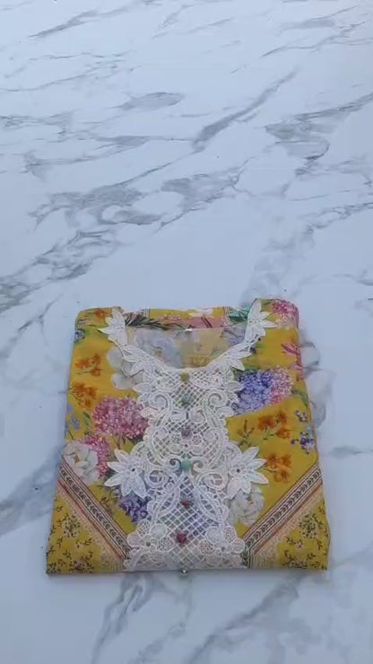 3 Piece Stitched Lawn Pret Collection