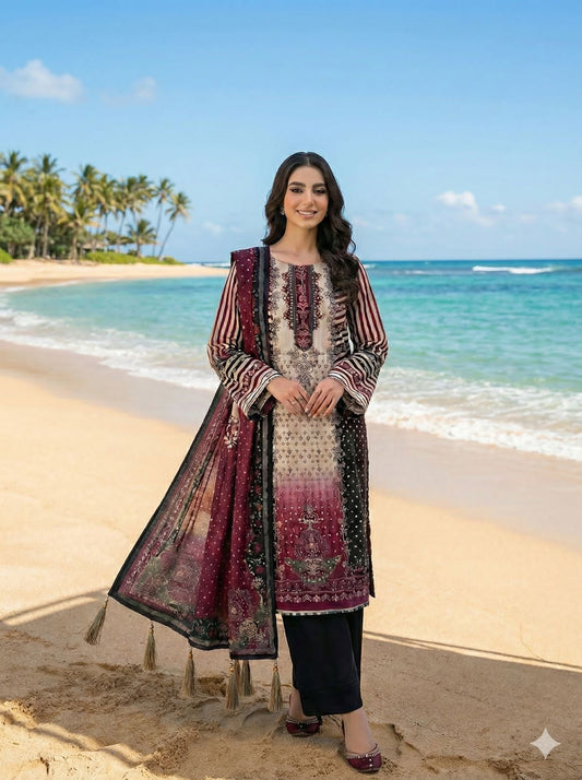 Handwork Shamose Silk 3pc