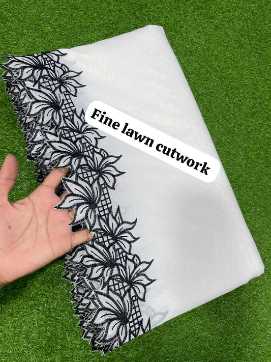 Fine Lawn Dupatta (white)