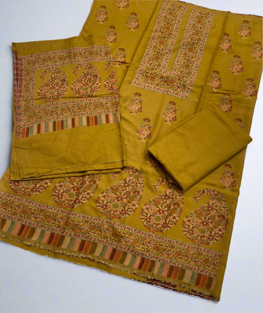 3PC Pashmina Kaani Unstitched Suit