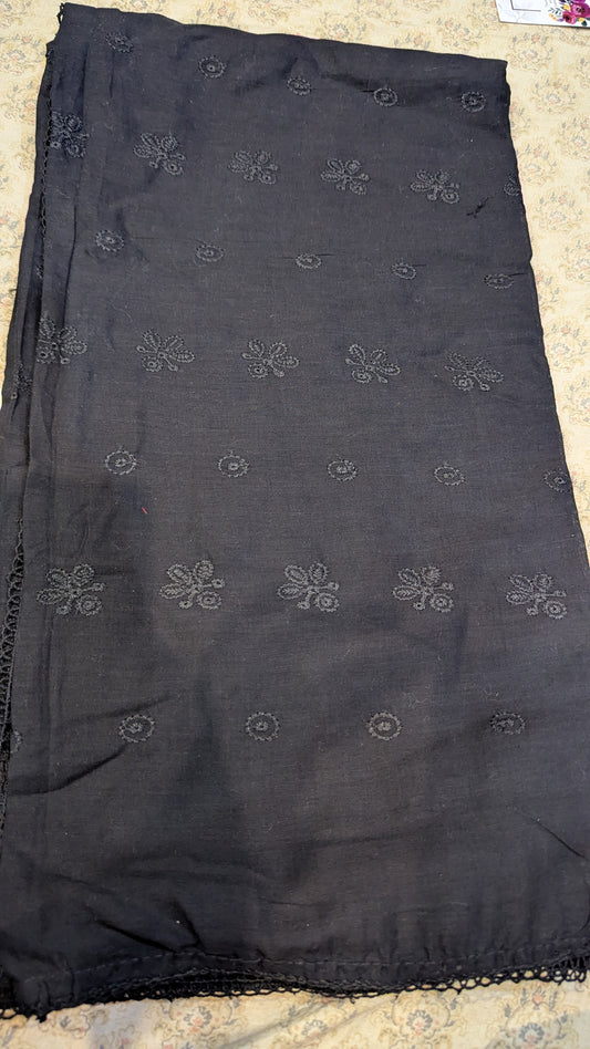 Pure cotton Black on Black