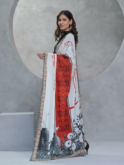 Muskaan lawn odhni