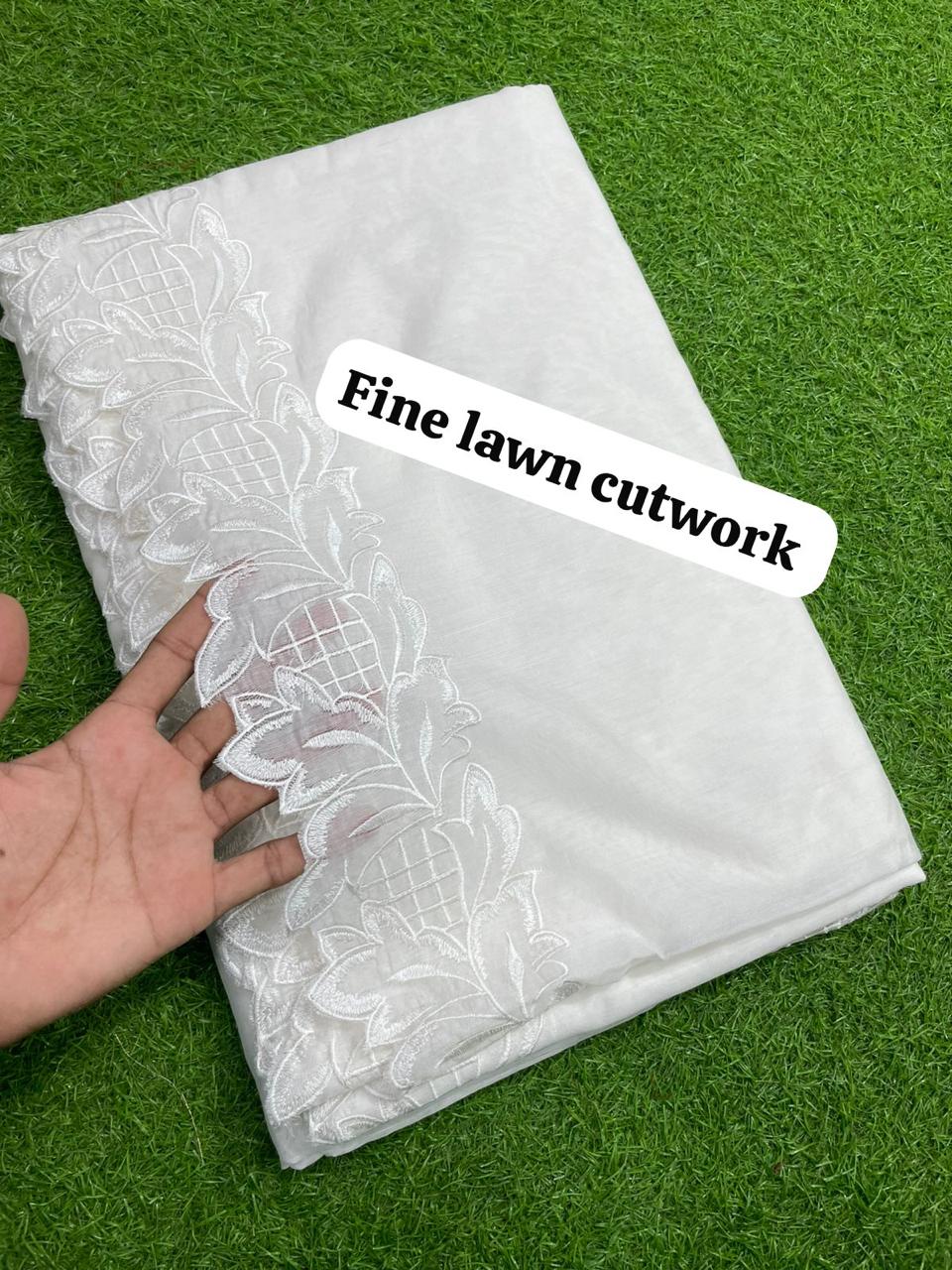 Pure Lawn Dupatta (white)