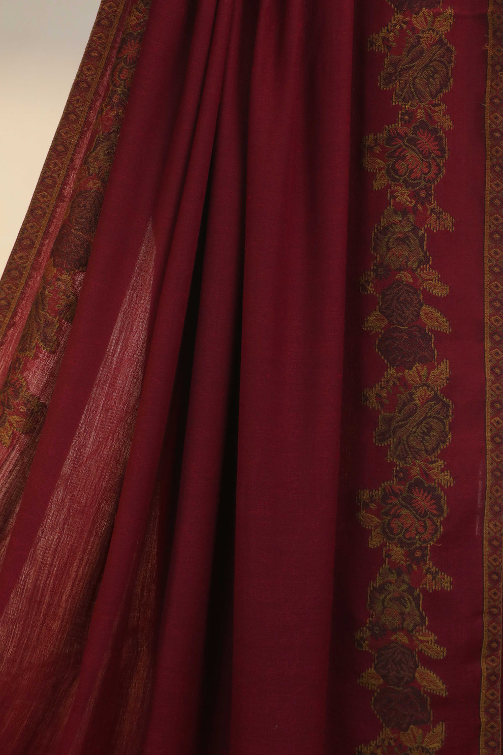 Pashmina Kaani border Shawl