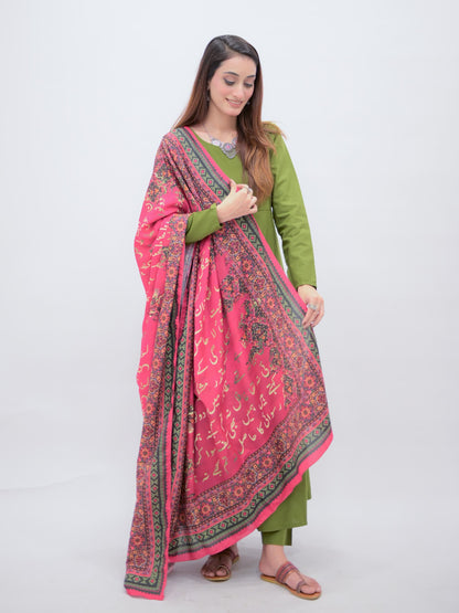 Manzil Odhni (Hot Pink)