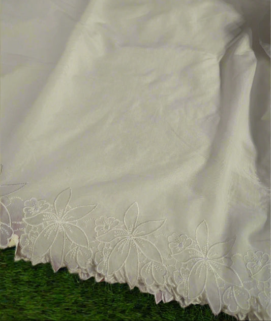 Voile Lawn White On White