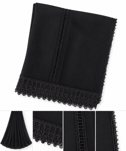 Pure Chiffion Dupatta (black)