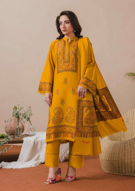 3PC Pashmina Kaani Unstitched Suit