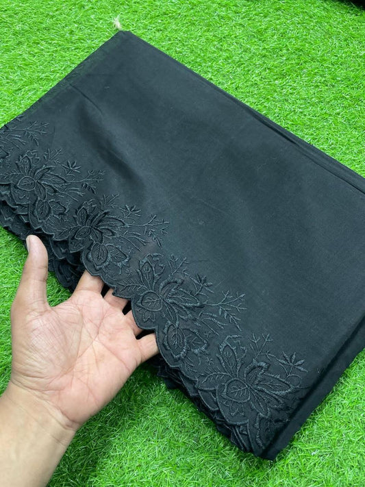 Voile Lawn Dupatta Black