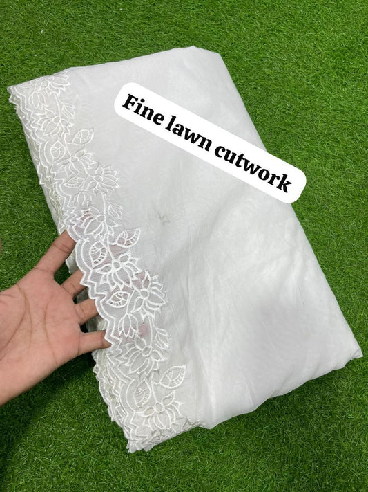 Pure Lawn Dupatta (white)