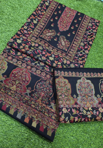 3PC Pashmina Kaani Unstitched Suit