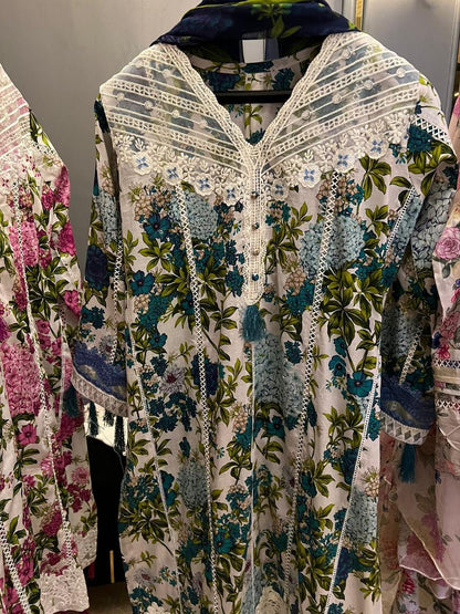 3 Piece Stitched Lawn Pret Collection