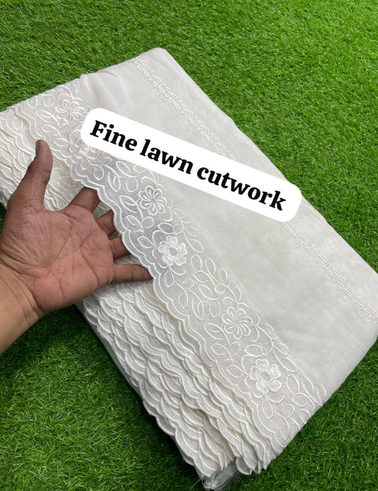 Pure Lawn Dupatta (white)