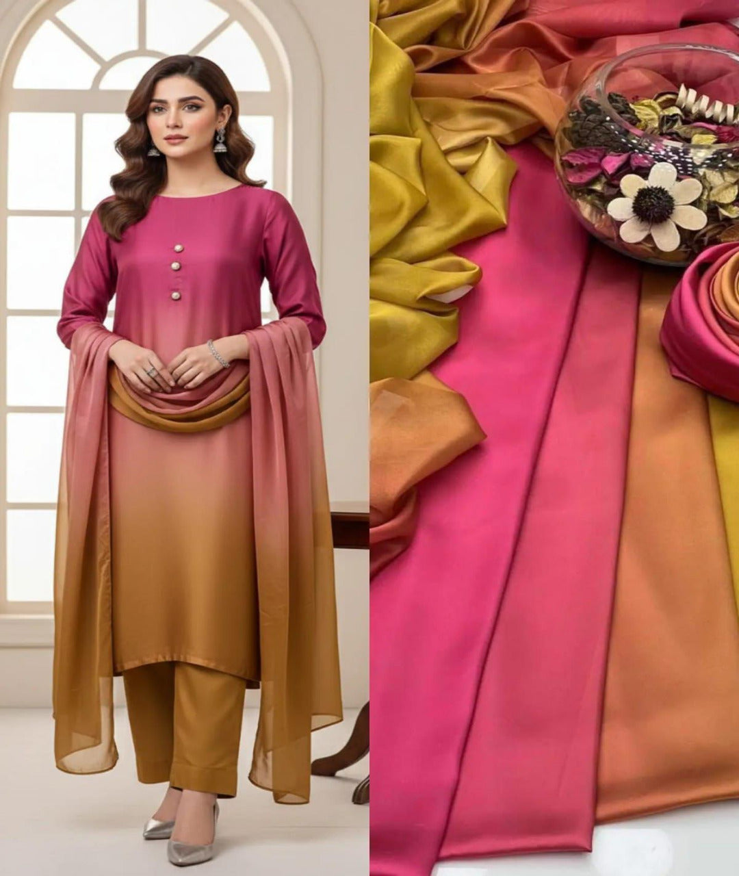 3pc Shamose Silk