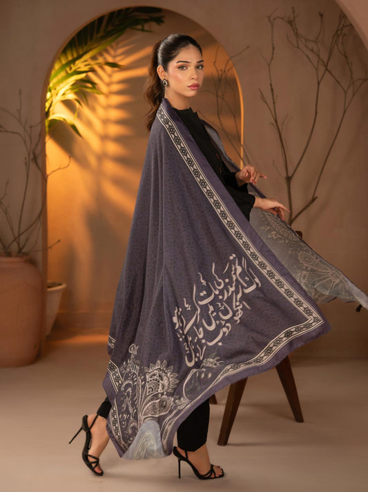 Gehrai Odhni Black