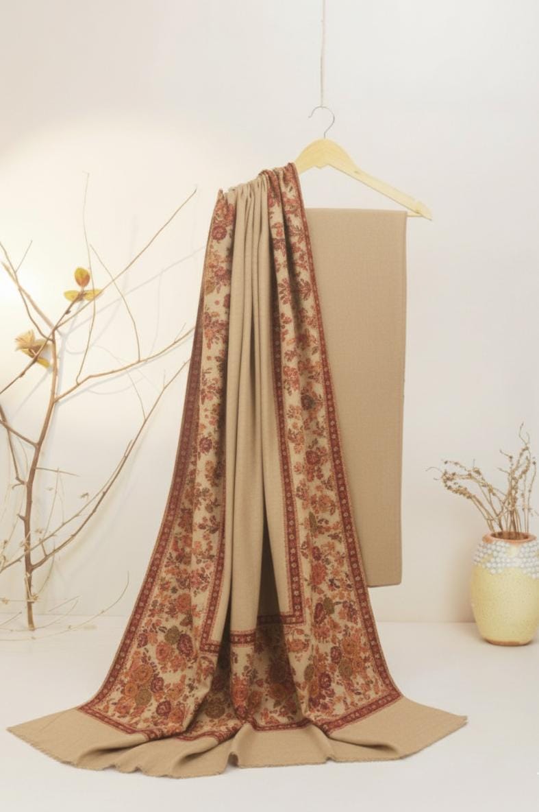 Pashmina Kaani border Shawl