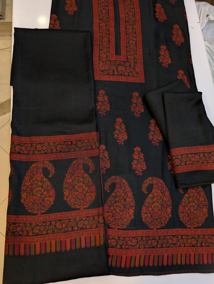 3PC Pashmina Kaani Unstitched Suit