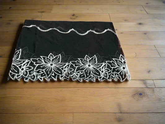 Voile Lawn Dupatta Flower Dots