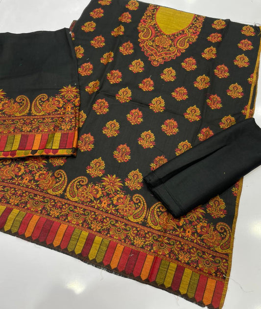 3PC Pashmina Kaani Unstitched Suit