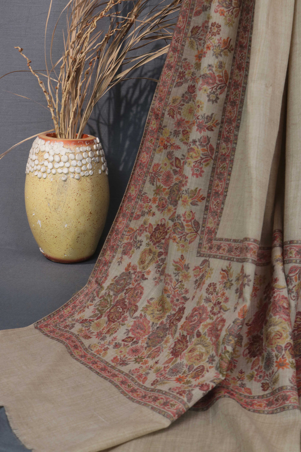 Pashmina Kaani border Shawl
