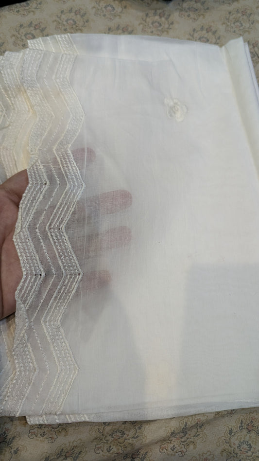 Voile lawn White On White