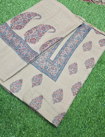 3PC Pashmina Kaani Unstitched Suit (skin)