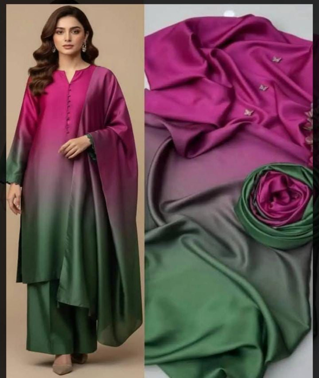 3pc Shamose Silk