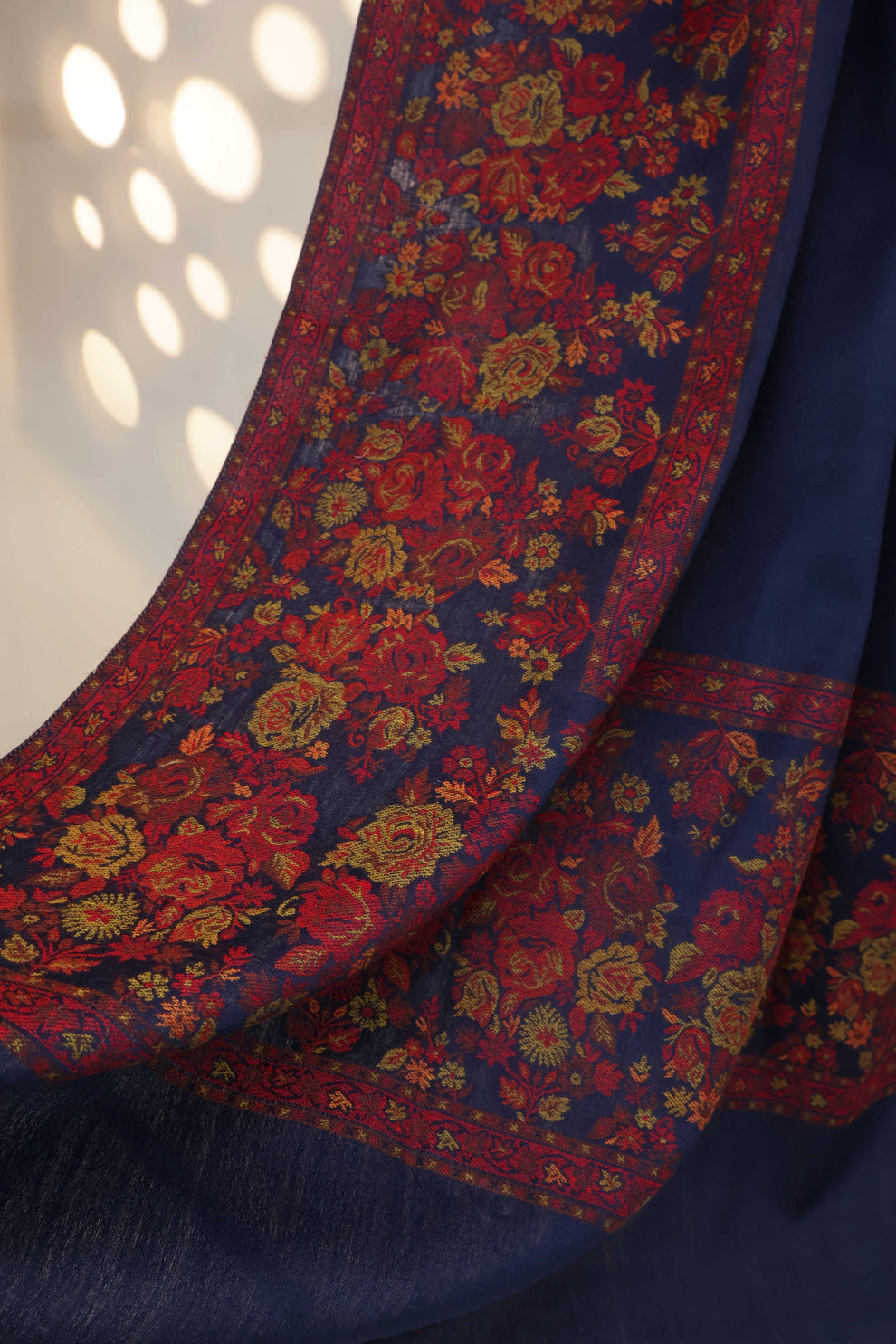 3PC Pashmina Kaani border Unstitched Suit