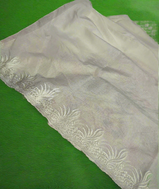 Voile Lawn White On White