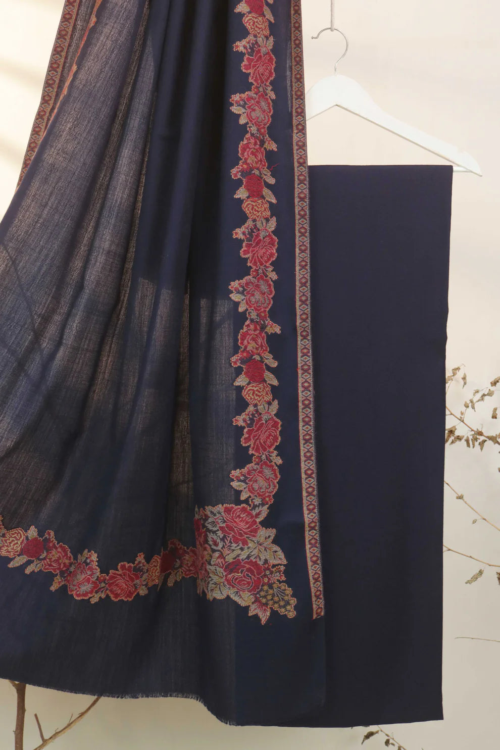 Pashmina Kaani border Shawl