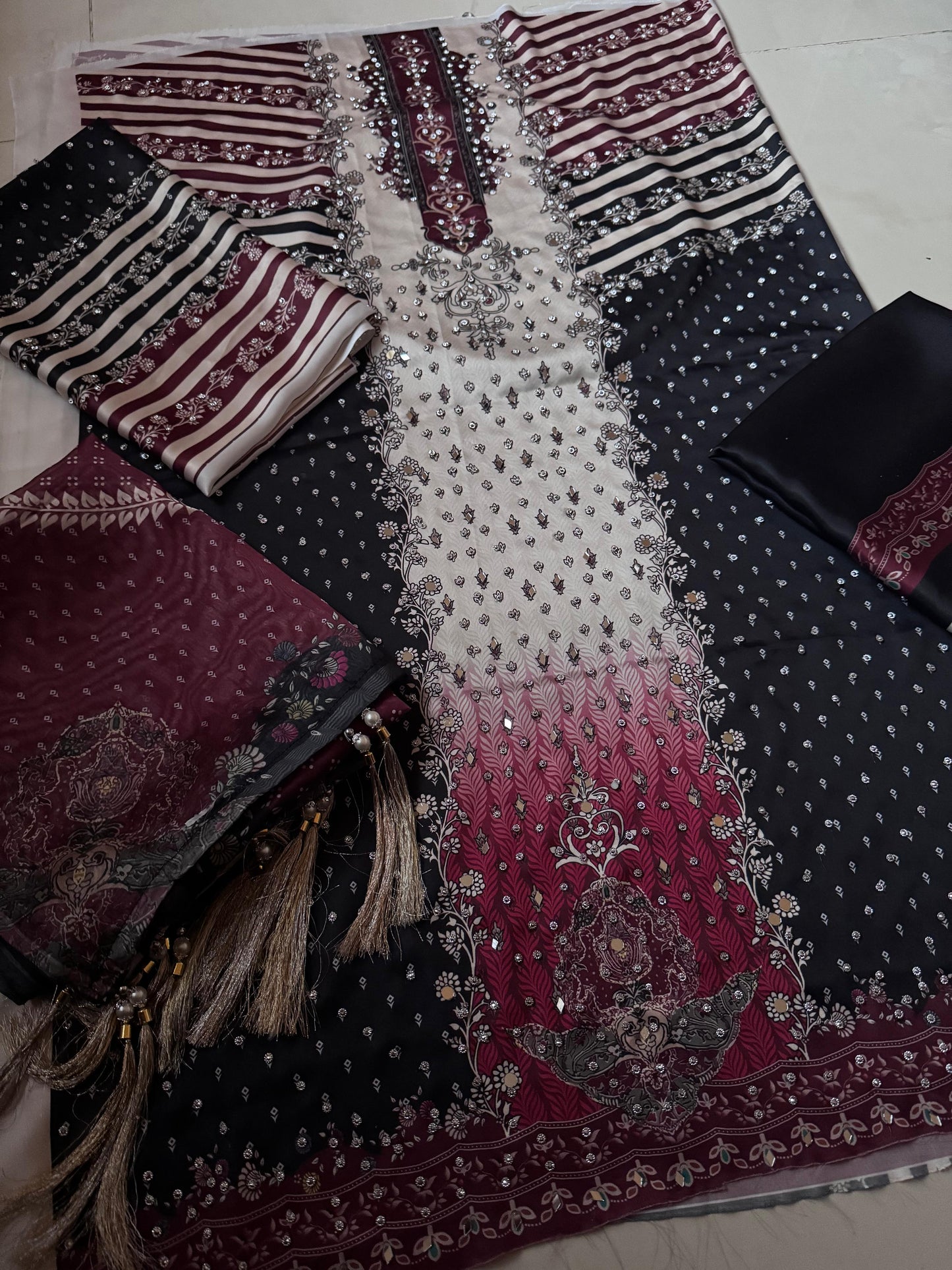 Handwork Shamose Silk 3pc