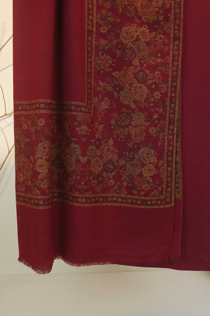 3PC Pashmina Kaani border Unstitched Suit