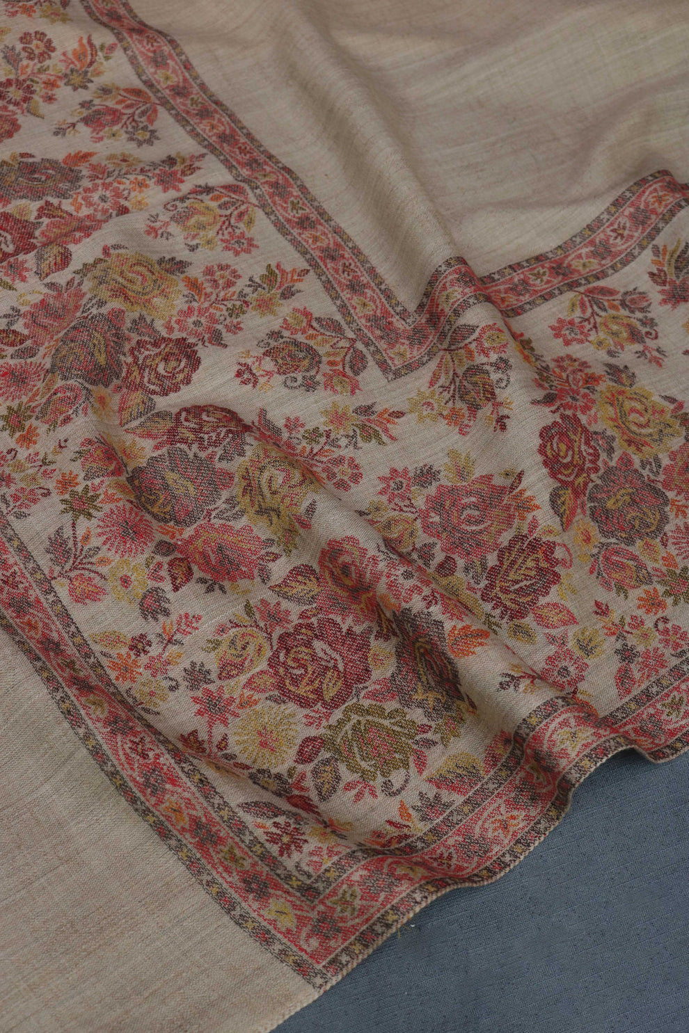 Pashmina Kaani border Shawl