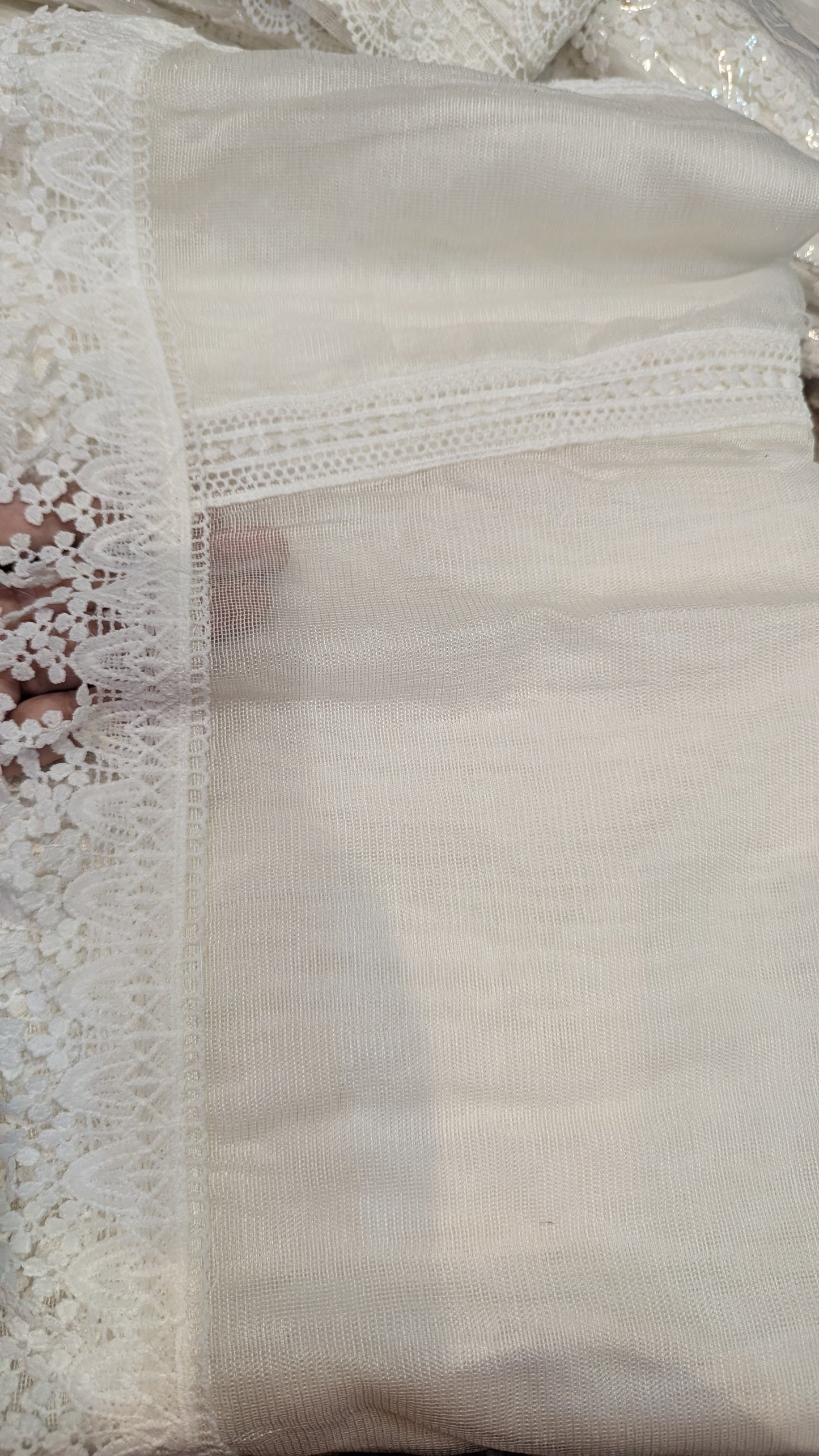 Khaddi Net White On White